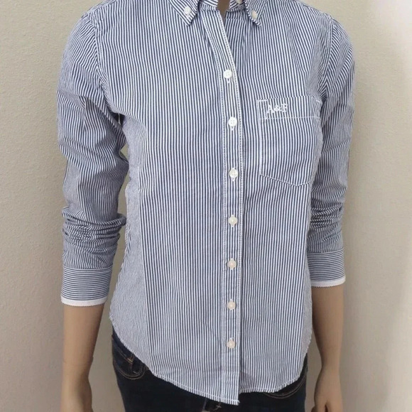 NWT Abercrombie Striped Button Down Shirt XS - Picture 4 of 5
